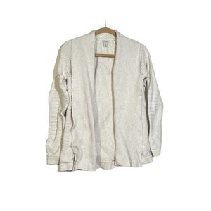 L.L. Bean Women's Open Front Cardigan Size Medium White